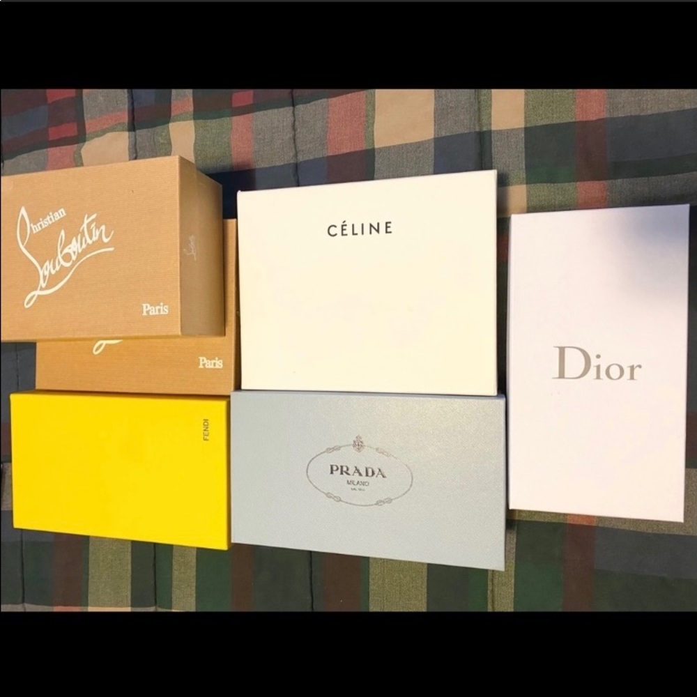 Christian Louboutin empty show box